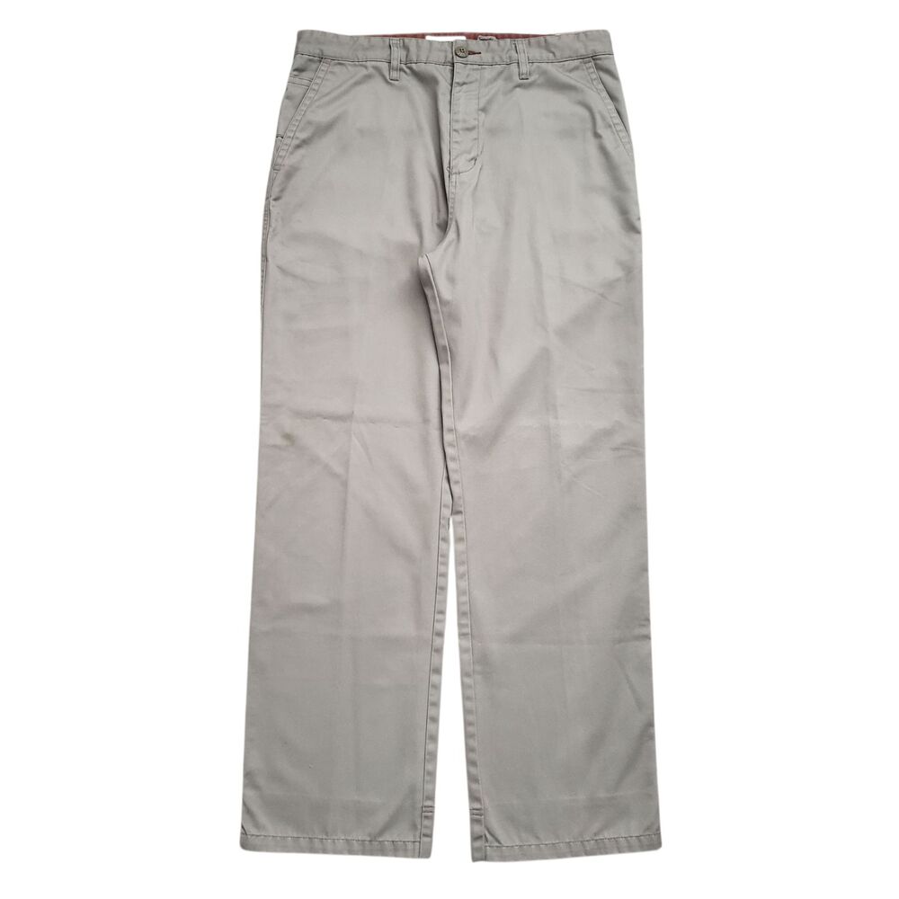 Vintage Quiksilver Pants Mens 34 Beige Relaxed Baggy Straight Leg Skater Y2K